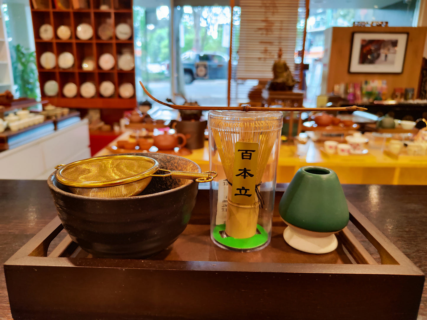 Japanese Matcha bowl set with Tray