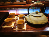 Load image into Gallery viewer, Cast Iron Tea set with Real Wooden Tray
