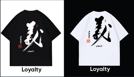 (Loyalty , 義)Exclusive Meaningful Chinese Calligraphy T-Shirt by Raymond Leung @Zensation Teahouse