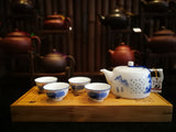 Load image into Gallery viewer, Ceramic Teapot Set with Bamboo Tray